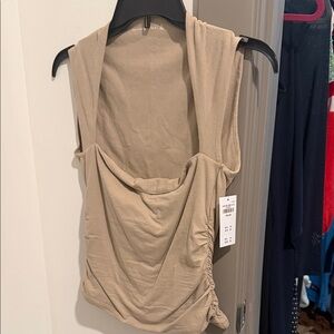 Abercrombie Beige square neck tank top!